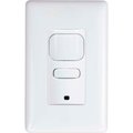 Hubbell Lighting Hubbell LightHawk PIR 1-Button Wall Switch Occupancy Sensor, LHL Series, White LHL-IRS1-G-WH